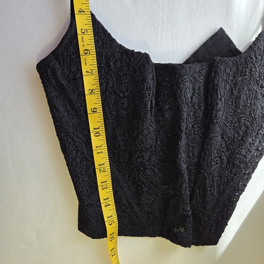 Rosa Cha Womens Black Lace Corset Top Brazilian Size 46 Lightly Padded Underwire - Picture 10 of 10